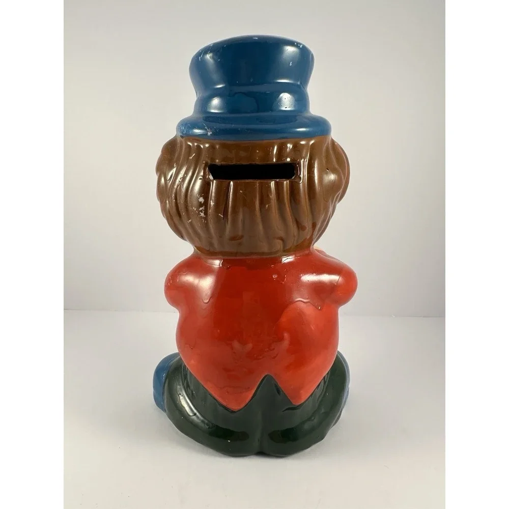 Vintage Smiling Clown Piggy Bank with Stopper‎